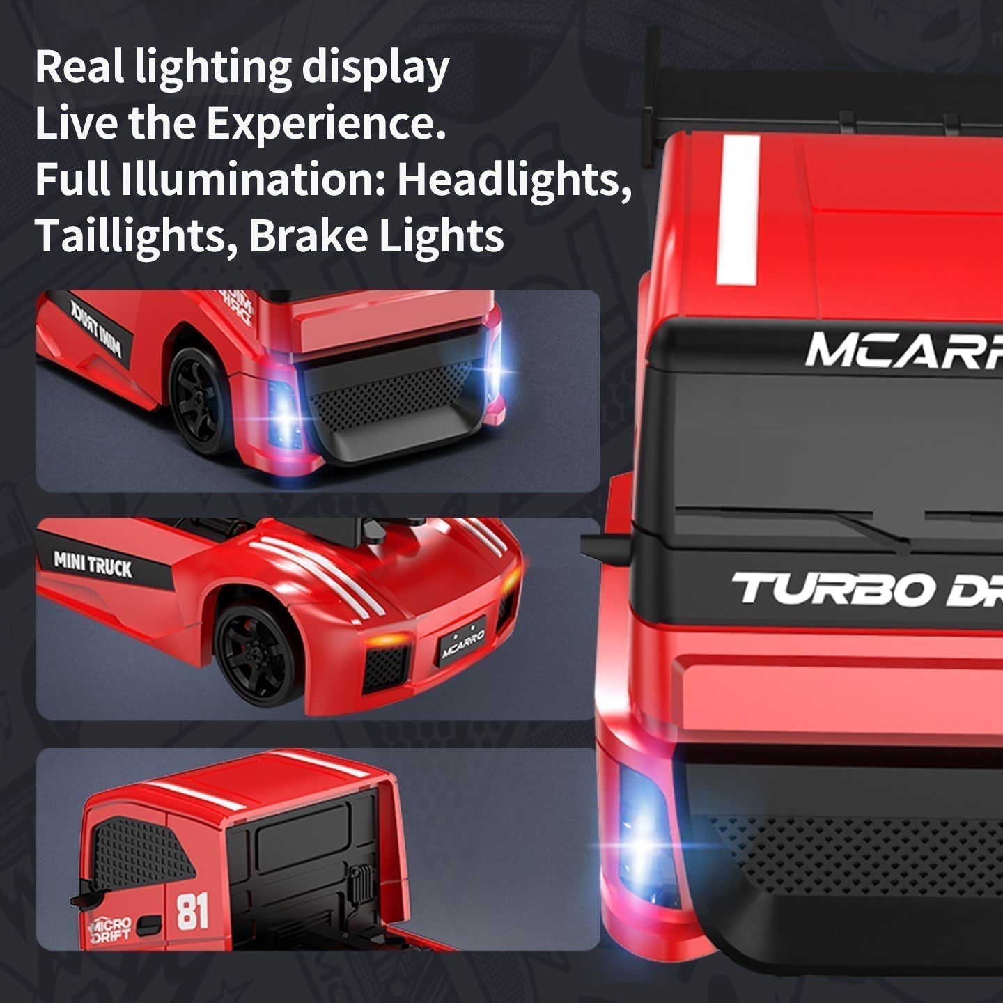 1:87 4WD Truck Car Drift Car Remote Control Version