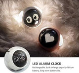 LED Table Clock with Digital Pixel Art