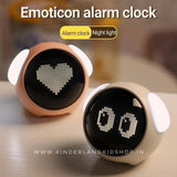 LED Table Clock with Digital Pixel Art