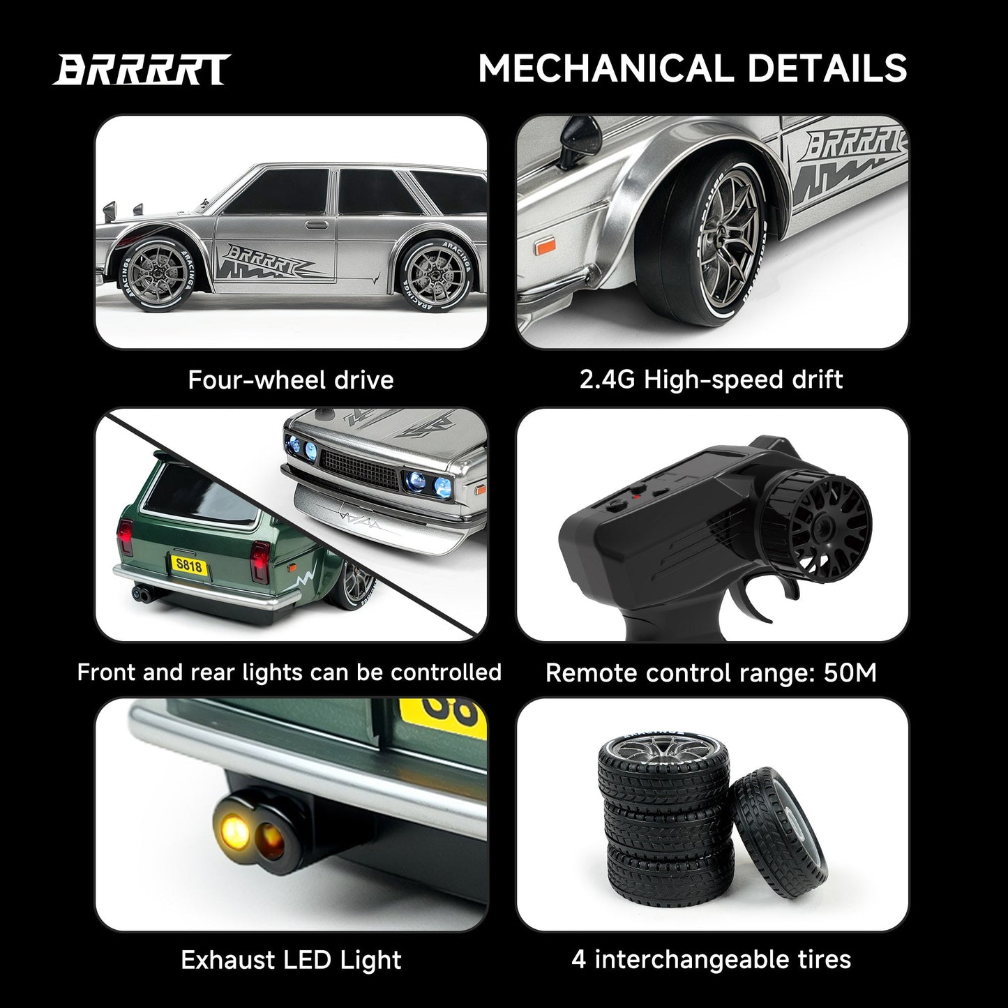 1/24 Scale RC Car 4WD Drift New Launch