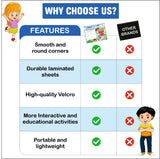 Toddler Learning Book Level 1, Preschool book, 16 in 1 activity book for kids age 2 years+