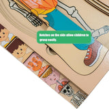Multi-Layer Children’s Body Structure Puzzle Toys for Boys Girls Educational Kids Intelligence Toy Bright Colors and Cartoon Patterns