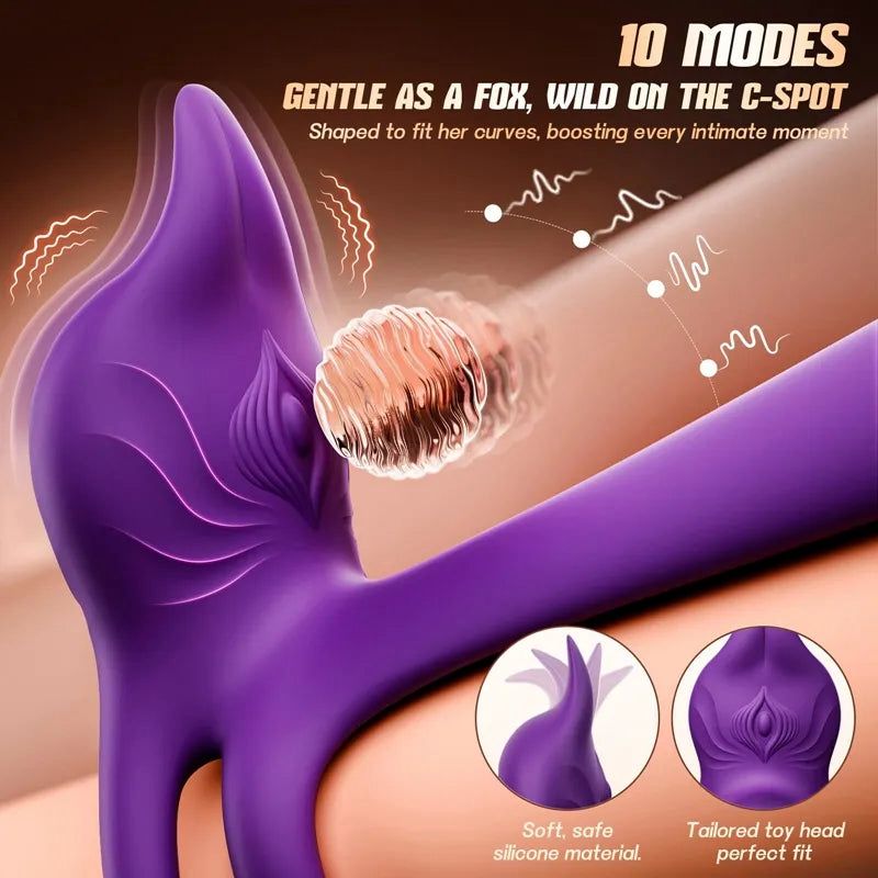 Dual Fox Ring Vibrator