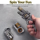 Steampunk Metal Trigger Fidget Spinner – Premium EDC Stress-Relief Toy