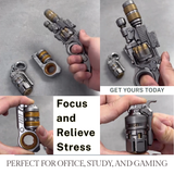 Steampunk Metal Trigger Fidget Spinner – Premium EDC Stress-Relief Toy