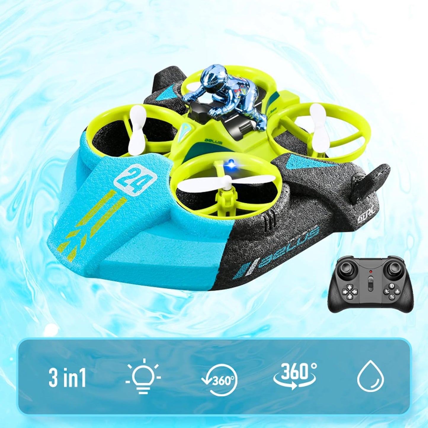 Remote Control 3 in 1 Multifunctional Hovercar