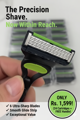 Men's razor, Replacement blades free 1 handle