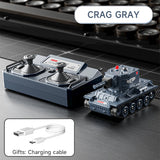 2-Mini RC Battle Tank with Infrared Combat & Rotating Turret