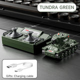 2-Mini RC Battle Tank with Infrared Combat & Rotating Turret
