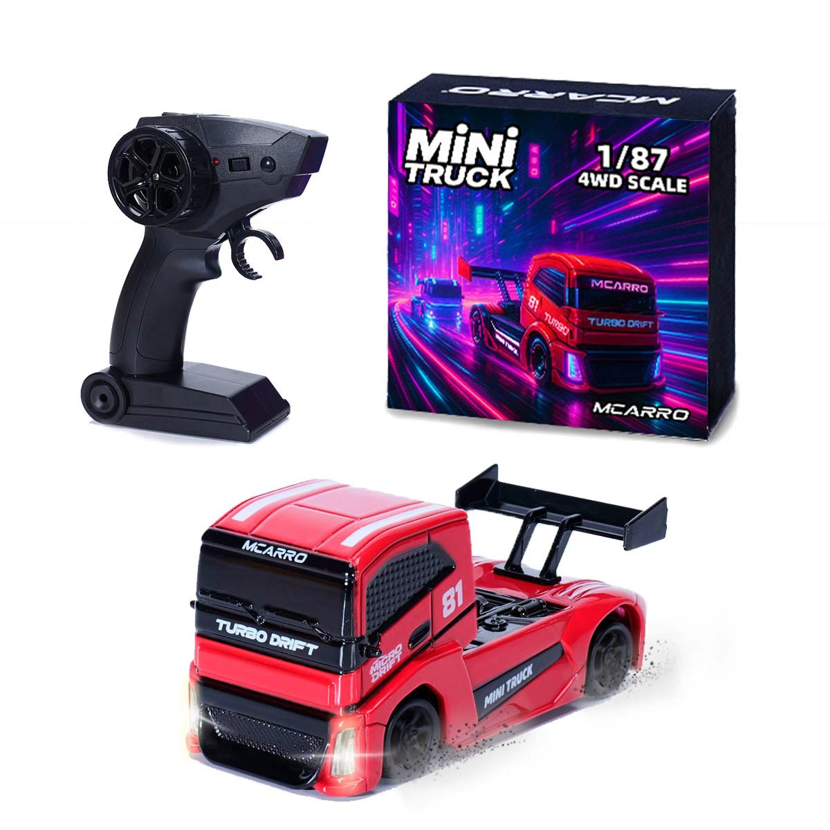 1:87 4WD Truck Car Drift Car Remote Control Version