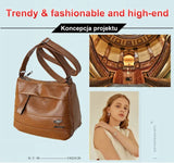 Large Capacity Women's Shoulder Crossbody Bag Multi-Pocket Bag Mobile Phone Bag