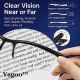 ADJUSTABLE FOCUS GLASSES NEAR AND FAR SIGHT
