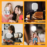 Function Portable Phone Light with Built-in Mirror (Pack of 2)