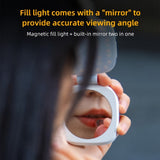 Function Portable Phone Light with Built-in Mirror (Pack of 2)