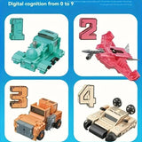 Transforming Number Robot Mech Warrior Set