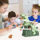 Electric dinosaur stair climbing toy